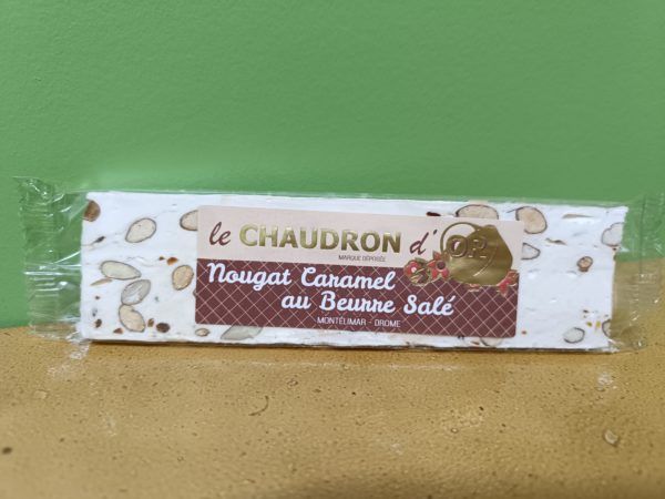 Barre nougat au caramel beurre salé 100G